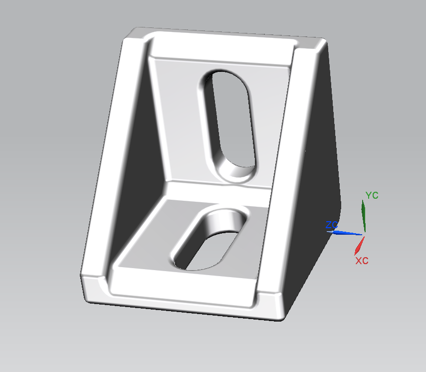supporto angolare per profilato alluminio 30x30 mm. - mounting bracket for aluminium sections 30 x 30 mm.