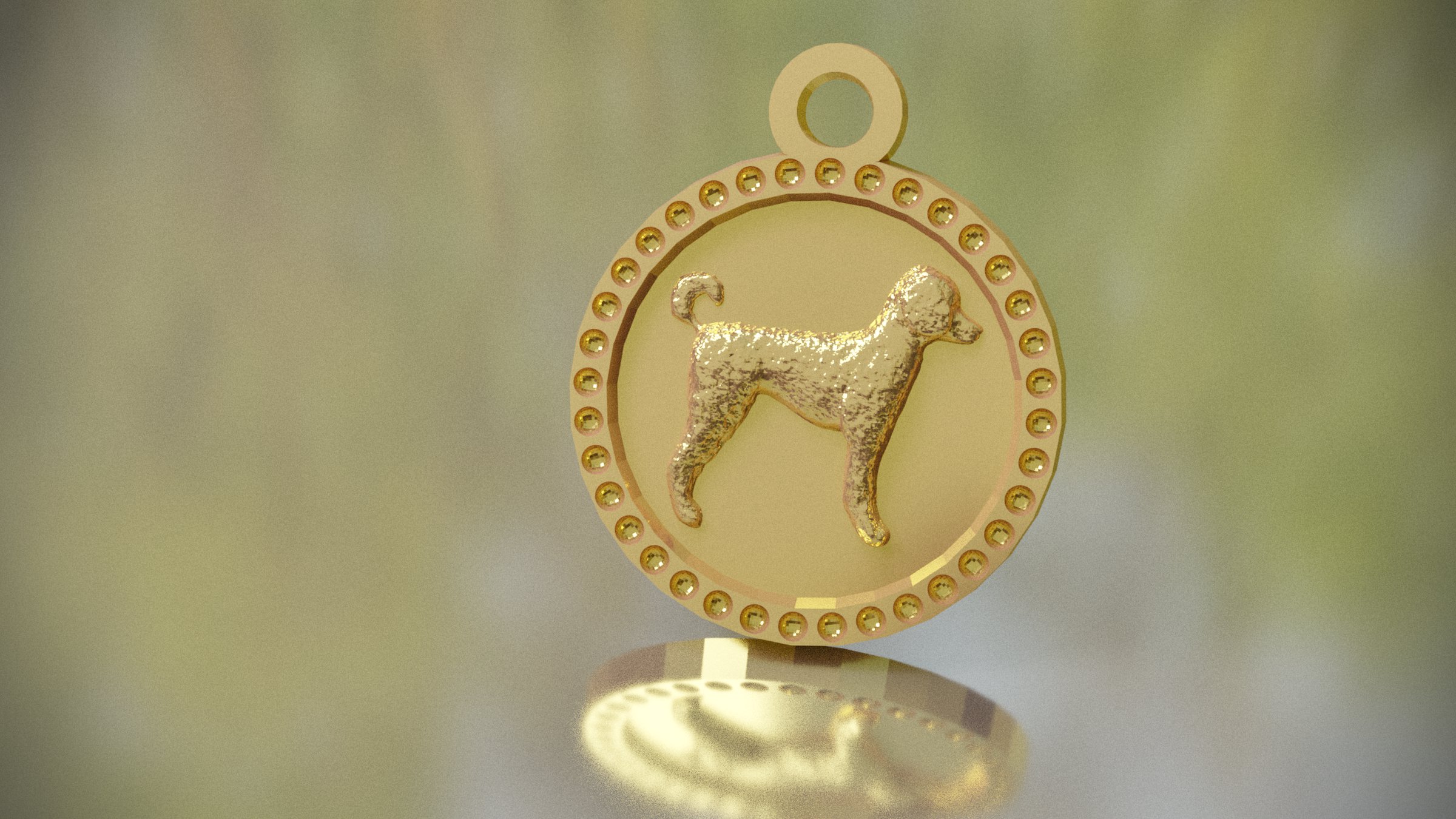 Poodle Keychain