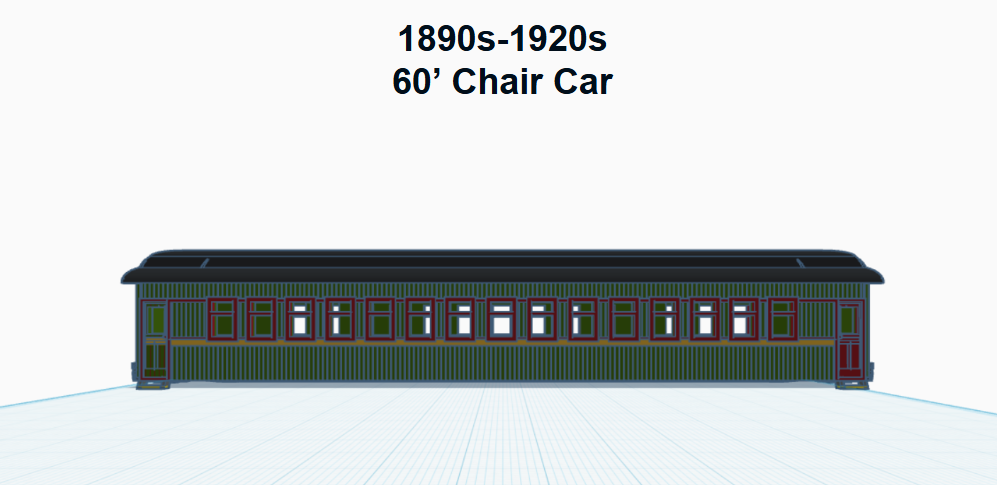 60' Woodside Chaircar (HO SCALE)