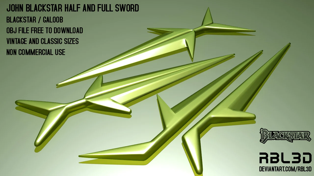 John Blackstar Half and full Sword, Vintage and Classic