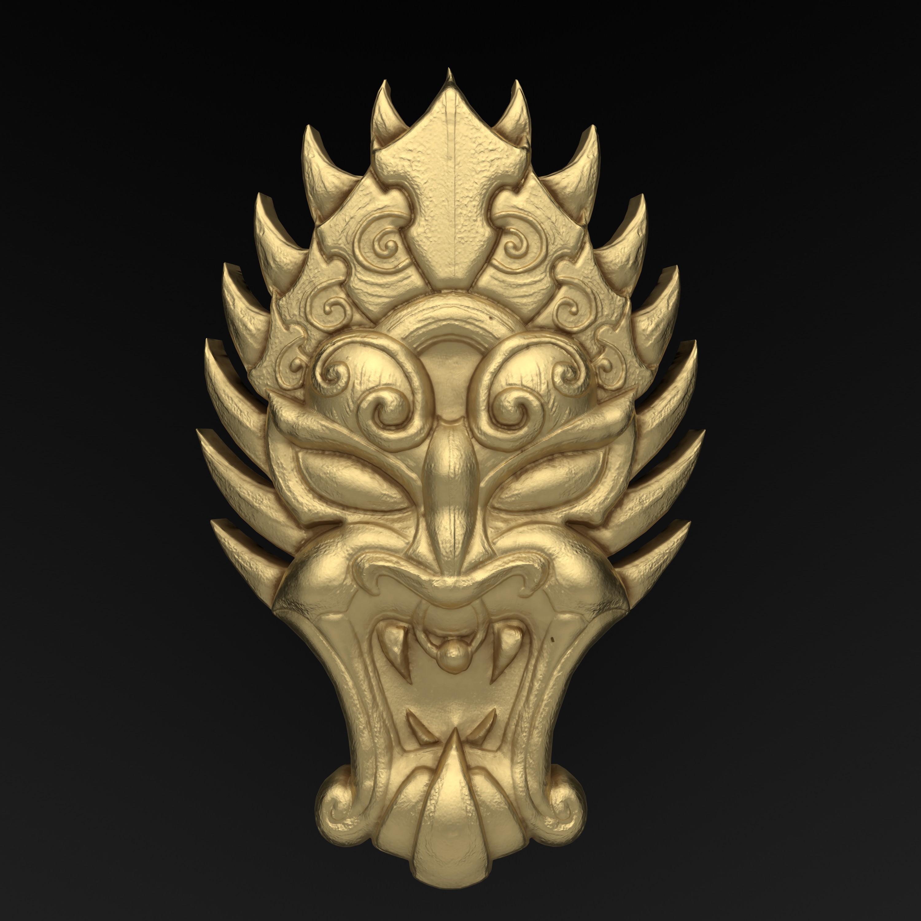 Chaos shield tribal design