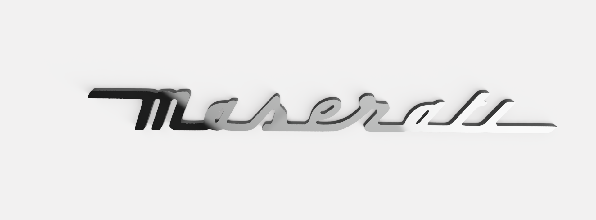 MASERATI CAR back LOGO SIGN WITH MAGNET