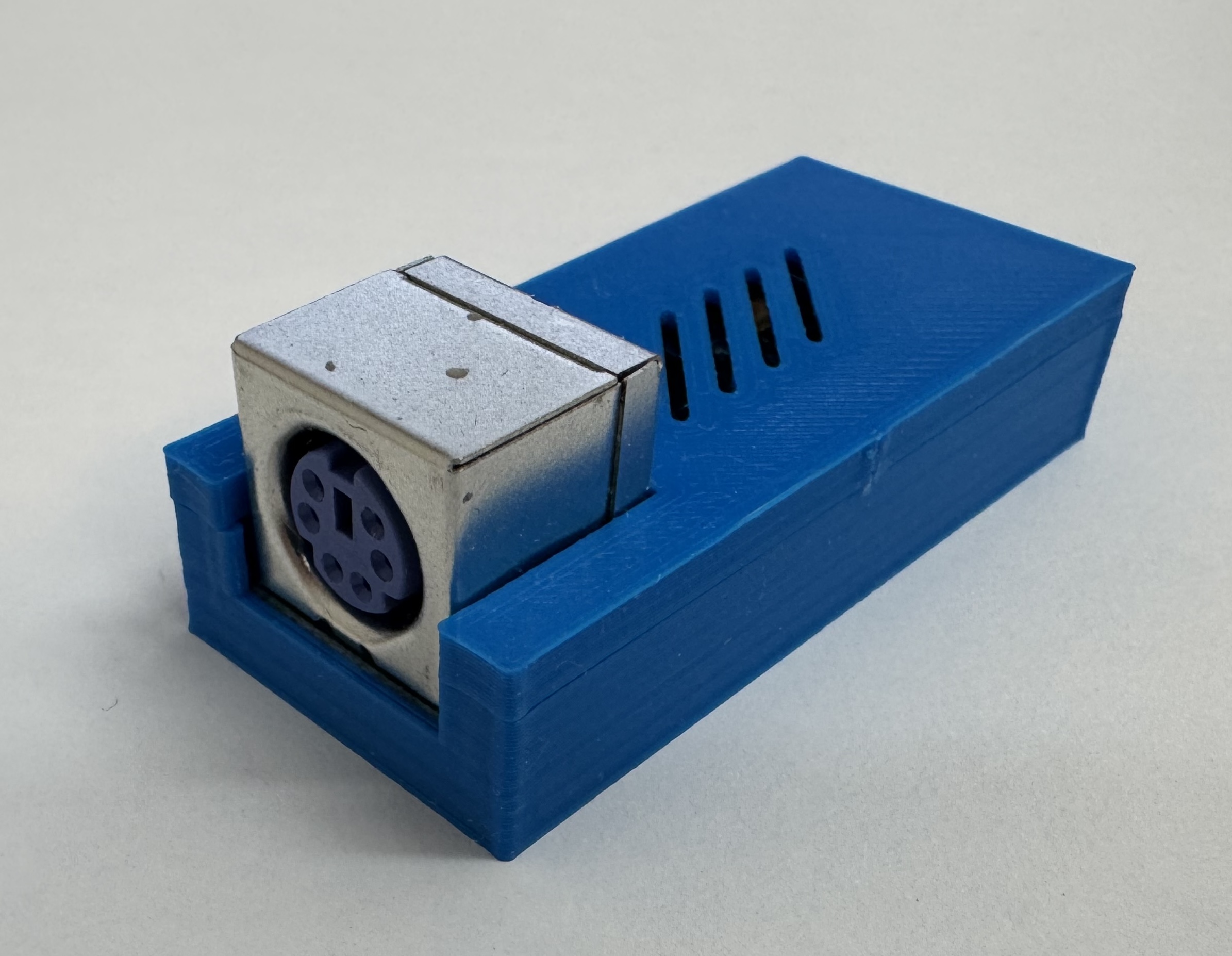 PS/2 Keyboard to USB-C Soarer's Adapter with Tinkerboy QMK/VIAL firmware using a Pro Micro, and Housing for it