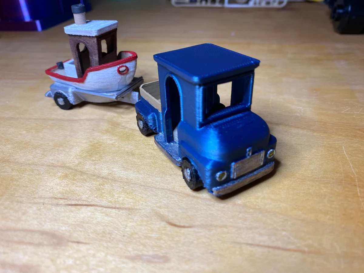 Benchy Pickup and Trailer