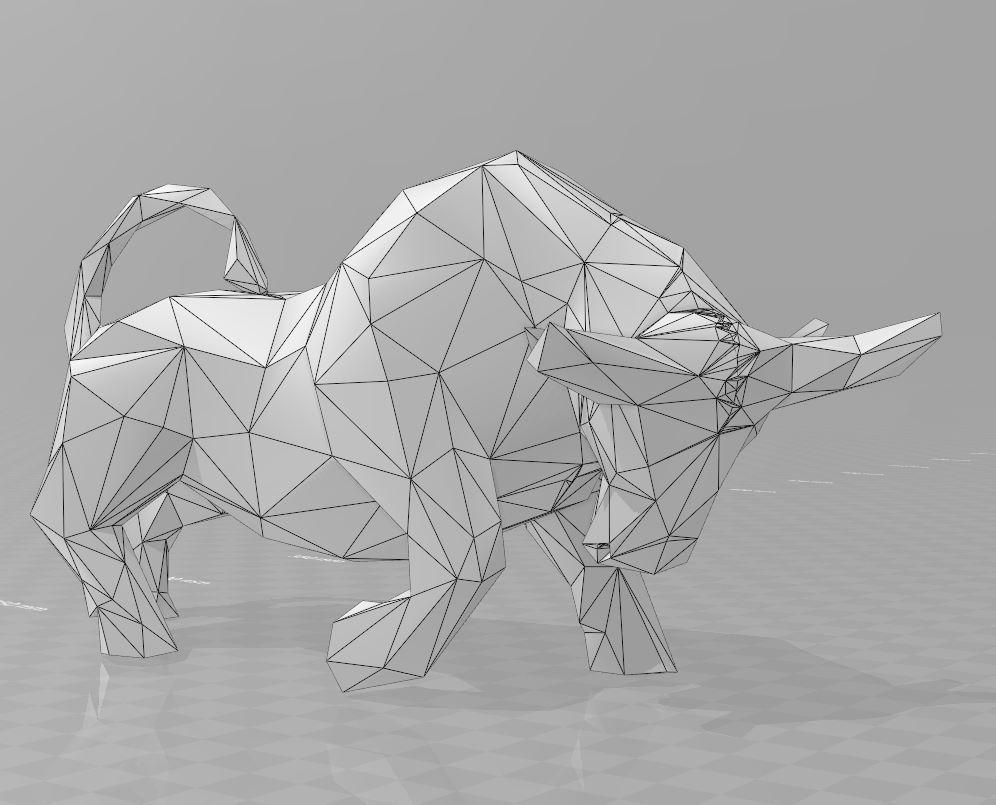 Bull low poly
