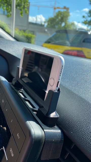 Renault Clio 5 base cell phone holder with holder for iPhone 6/7 | Renault Clio 5 Basis Handy mit Halterung für iPhone 6/7