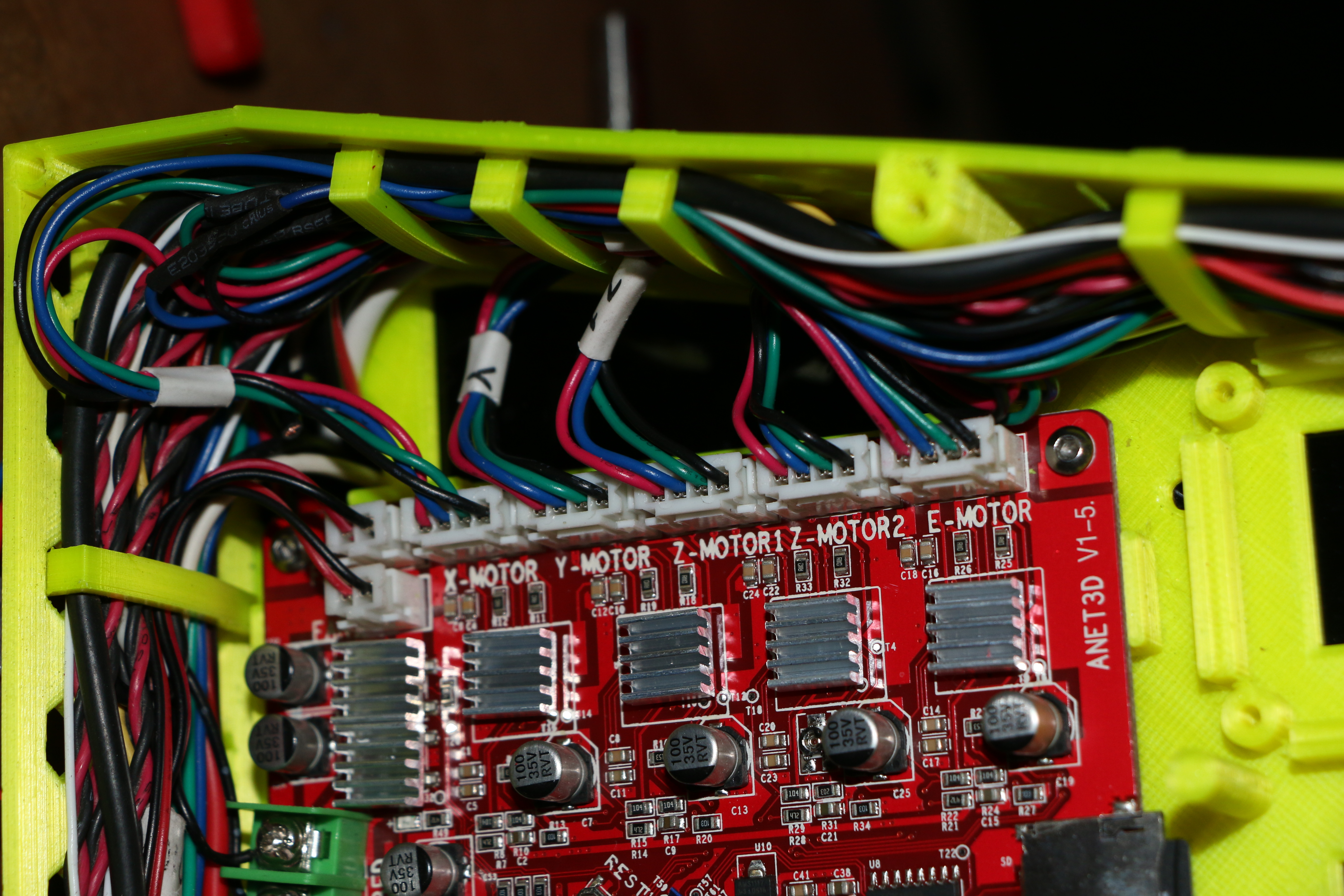 Anet A8 cable organizer