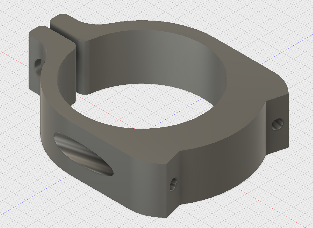 MPCNC mount for Chinese 400W spindle (52mm)