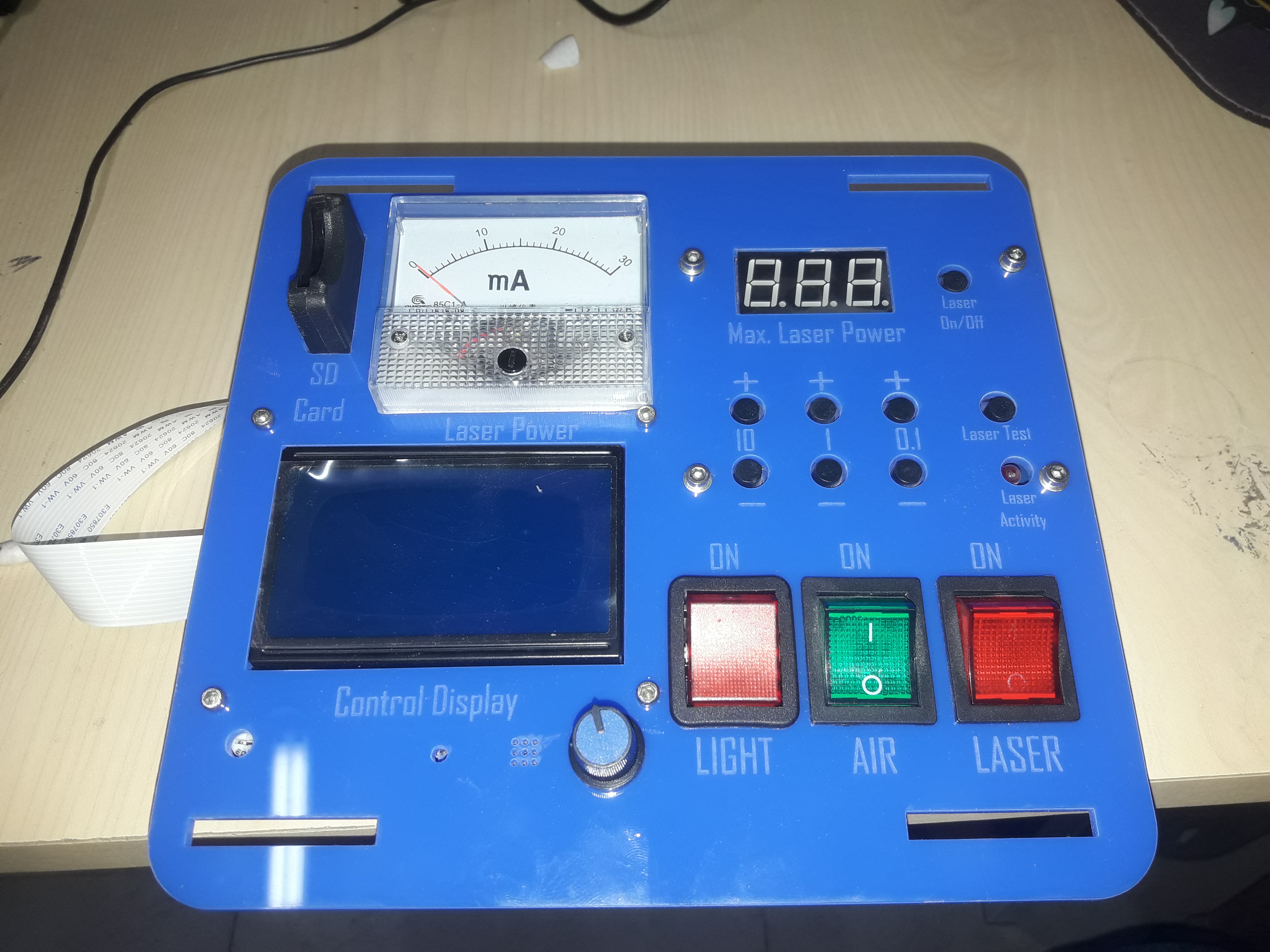 K40 Laser custom control panel