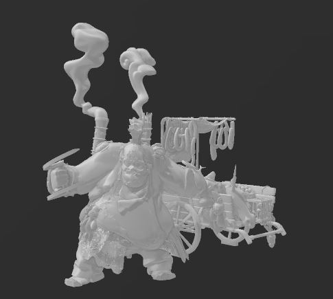 steampunk Butcher with cart - mawtribes - dp
