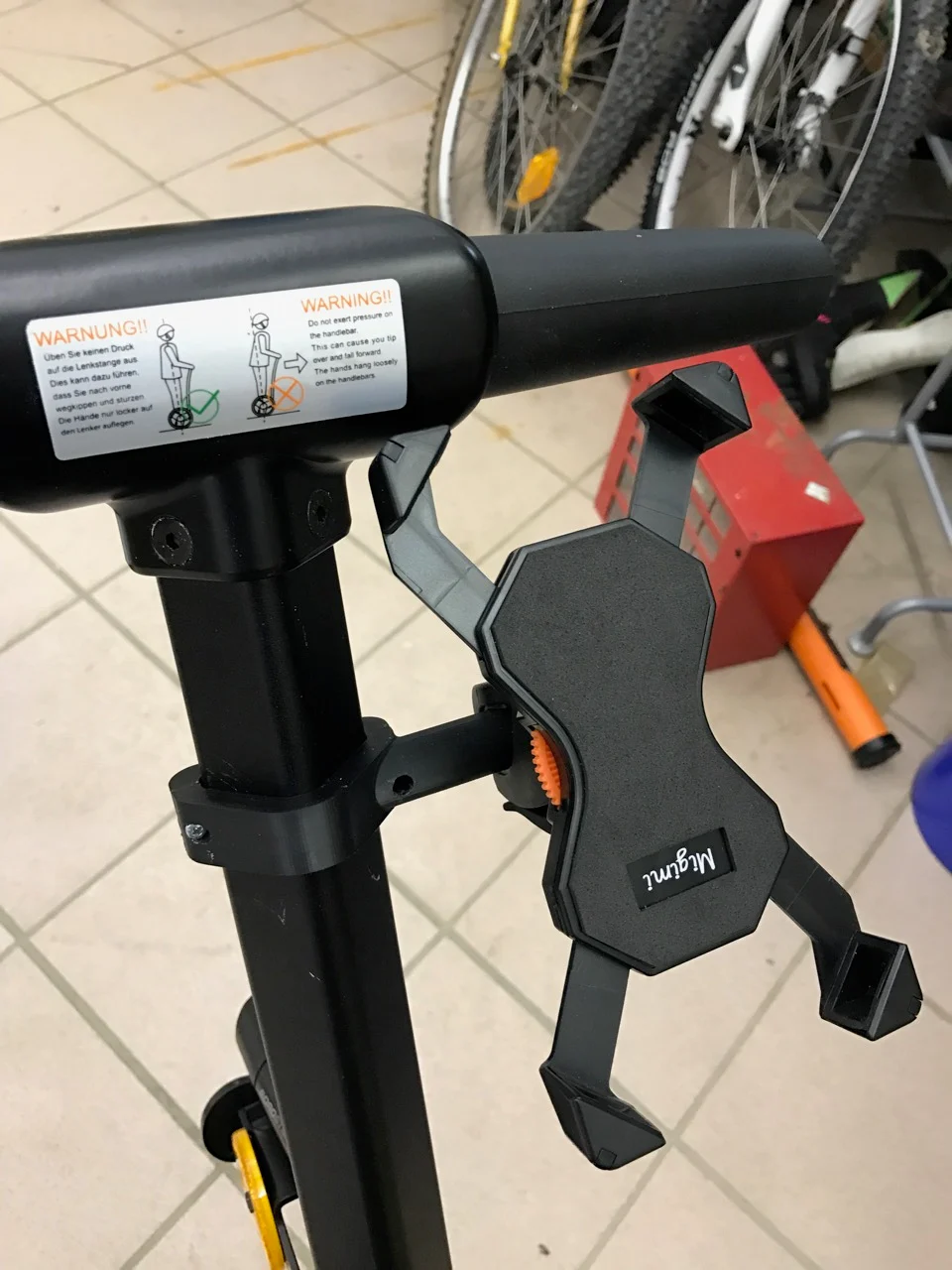 Ninebot Mini Pro Street cellphone holder Handyhalterung