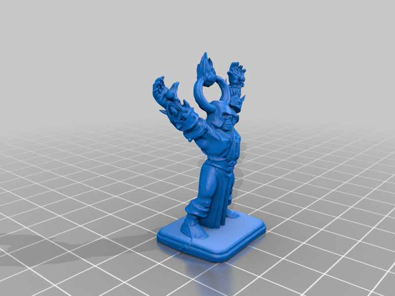 heroquest burning chaos mage
