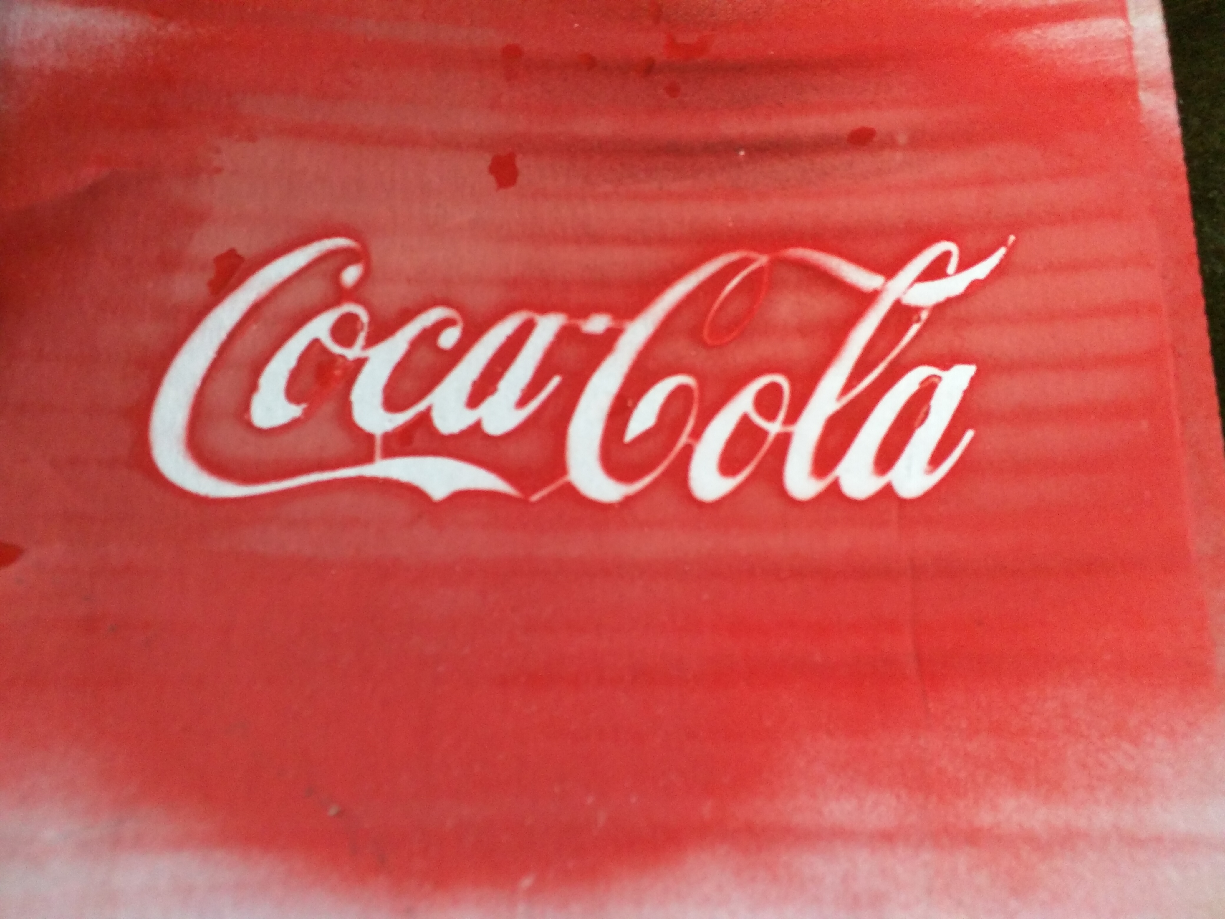 Coca Cola stencil
