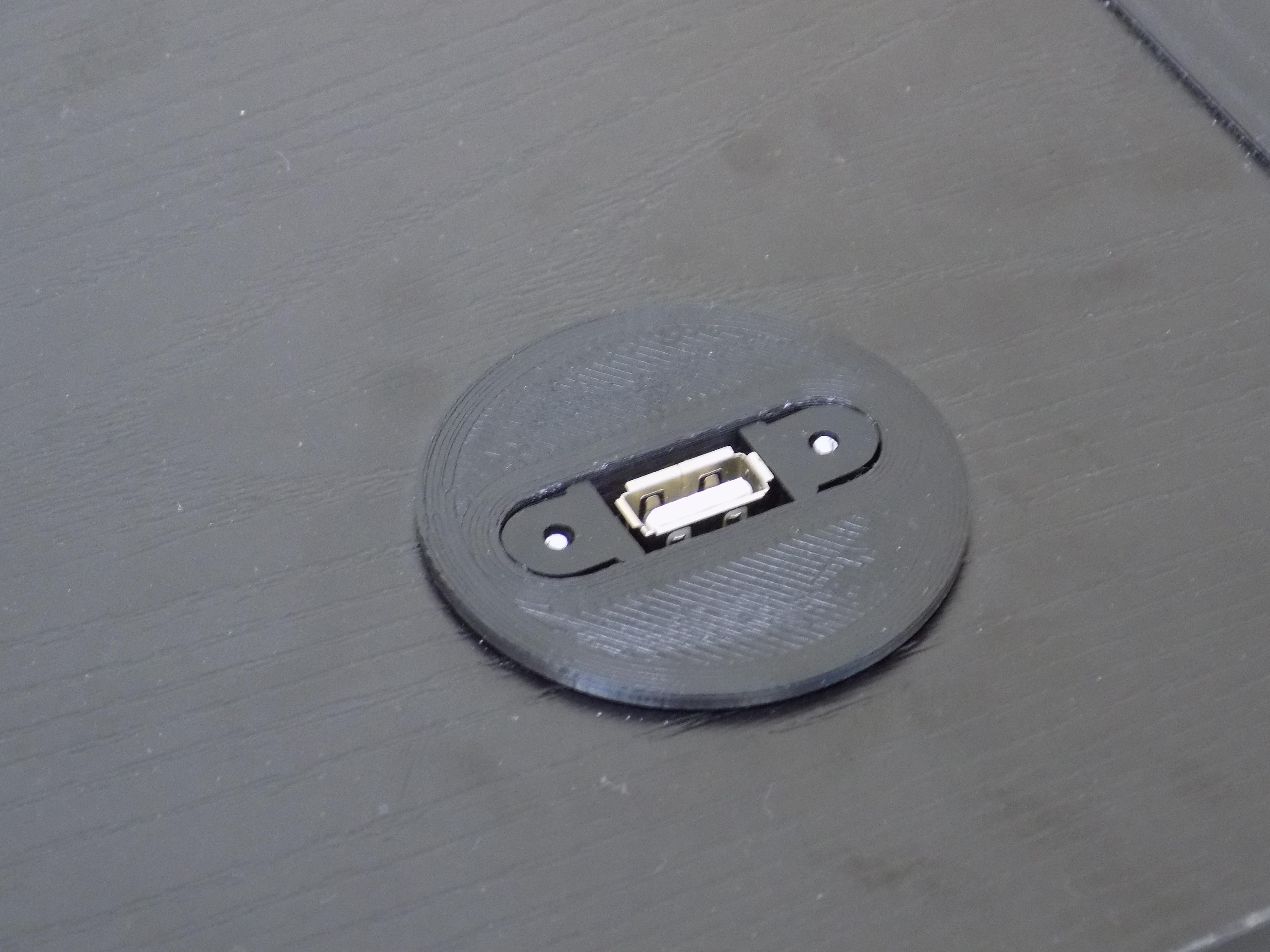 USB Desk Grommet - Round