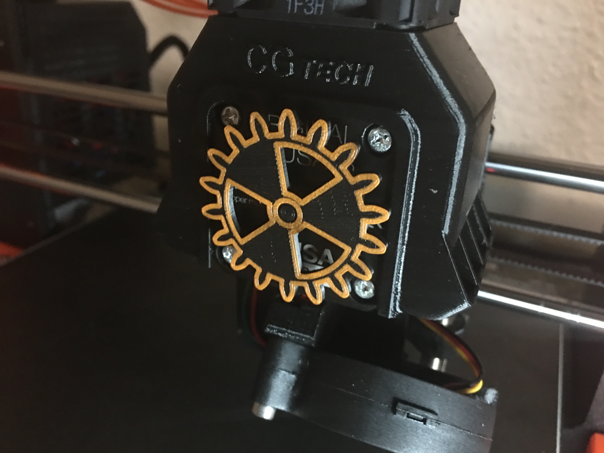Extruder Rotation Indicator Gear