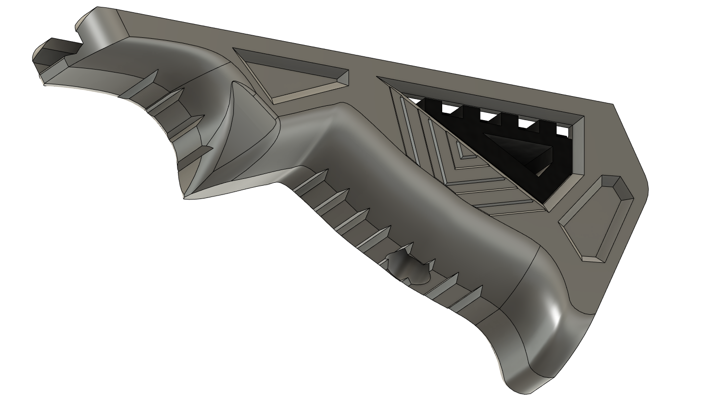 Index Grip for Nerf Blasters