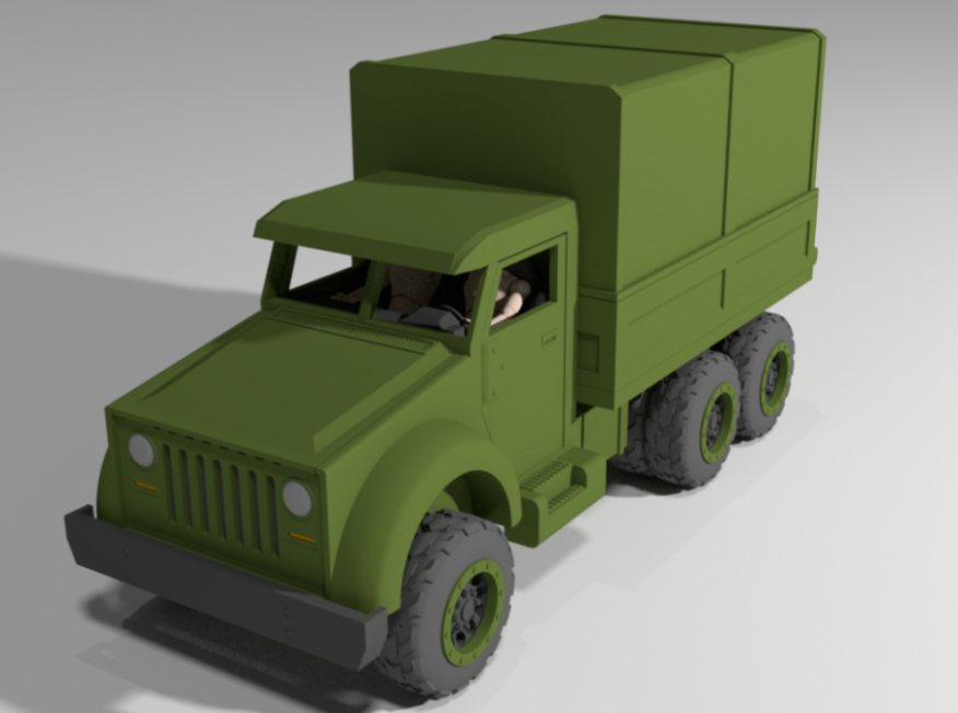 1/18 Scale Military Transport Truck