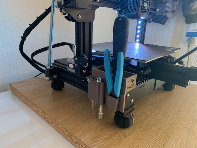 Bottom Left Frame Mounted Tool Holder for Ender 3v2