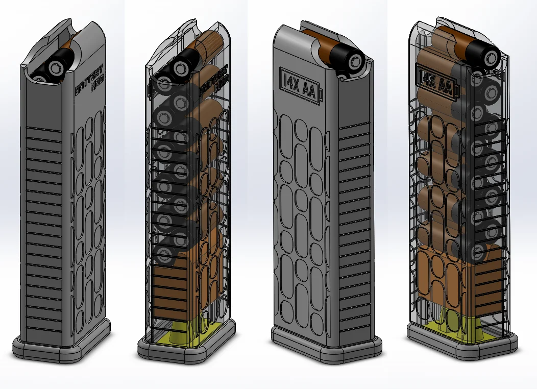 BatteryMag - 14x AA Dispenser