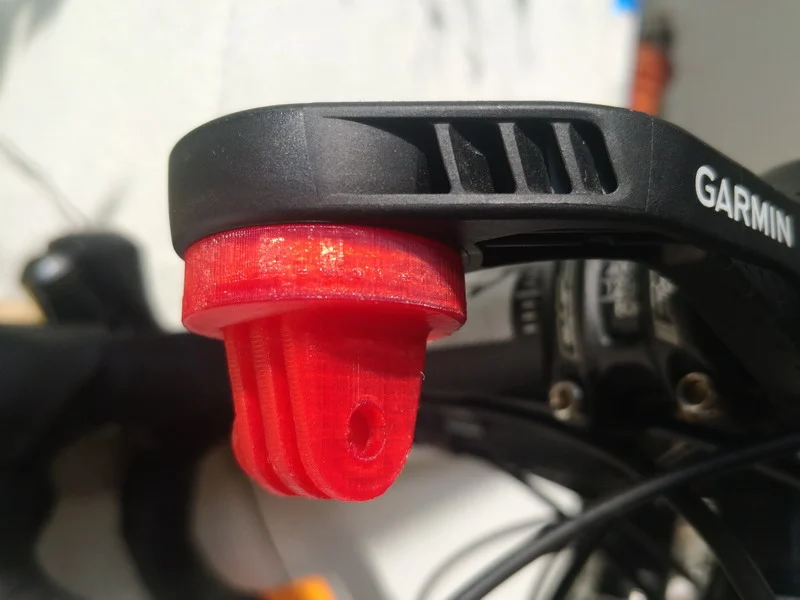 Garmin Female Quarter Turn Mount to Modular Mounting System 3 Prong Adapter (GoPro Mount)