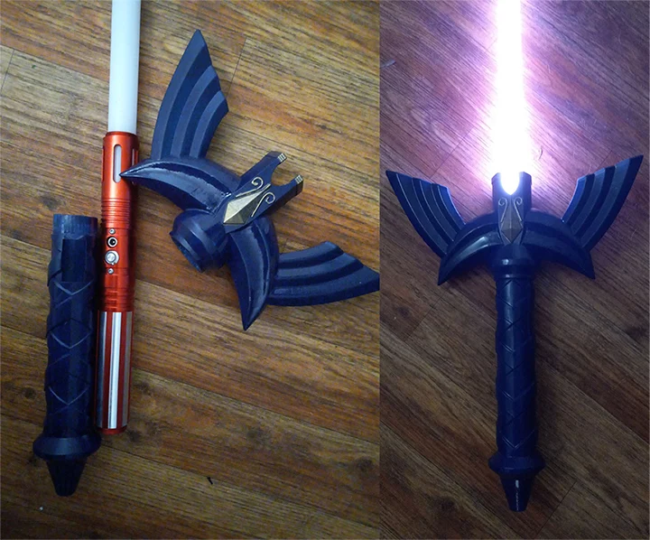 Legend of Zelda Mastersword Lightsaber Hilt Sleeve