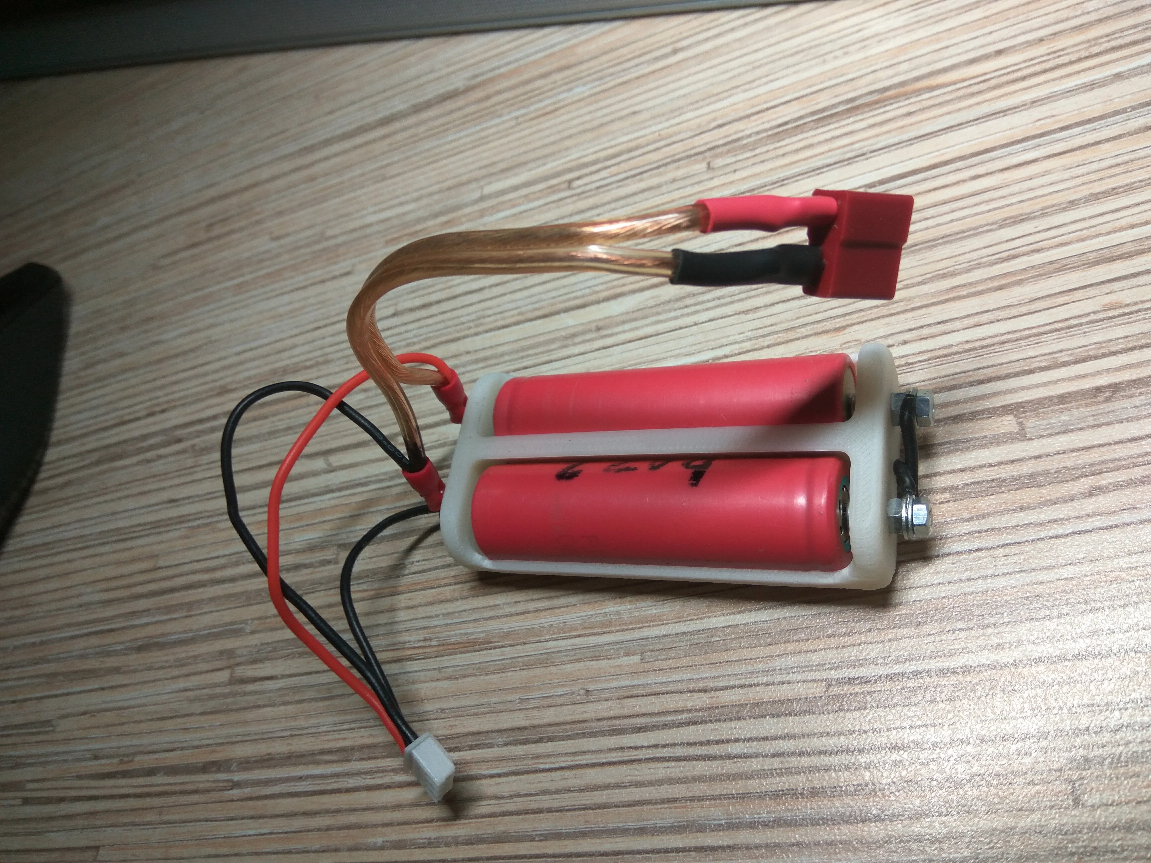 18650 2s battery holder without springs
