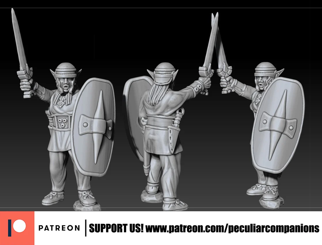 Elf Warrior 01 - Gaulish Celt