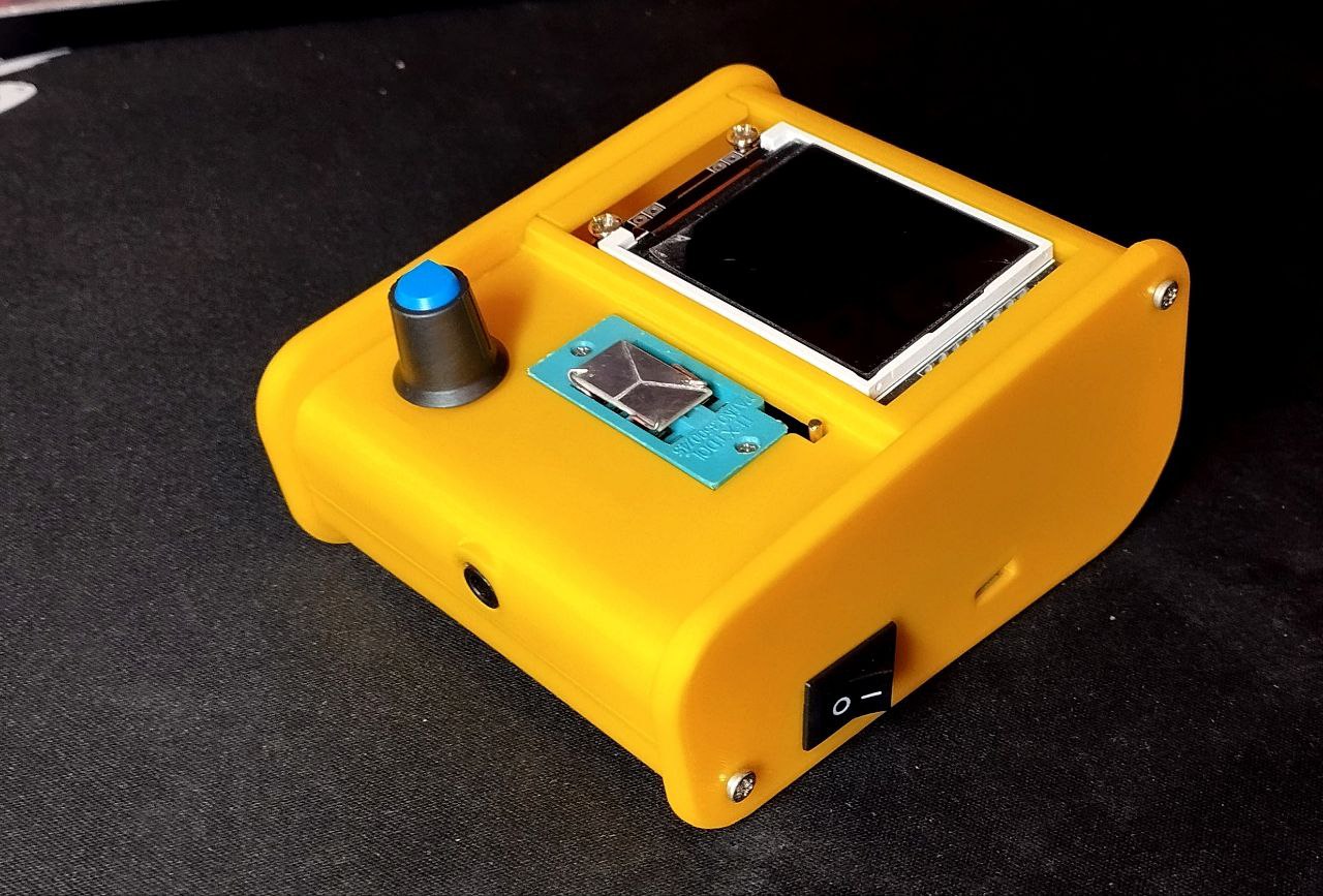 GM328 case with 18650 battery.