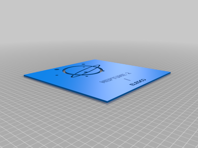 Elegoo Neptune 2 Custom Buildplate for Cura