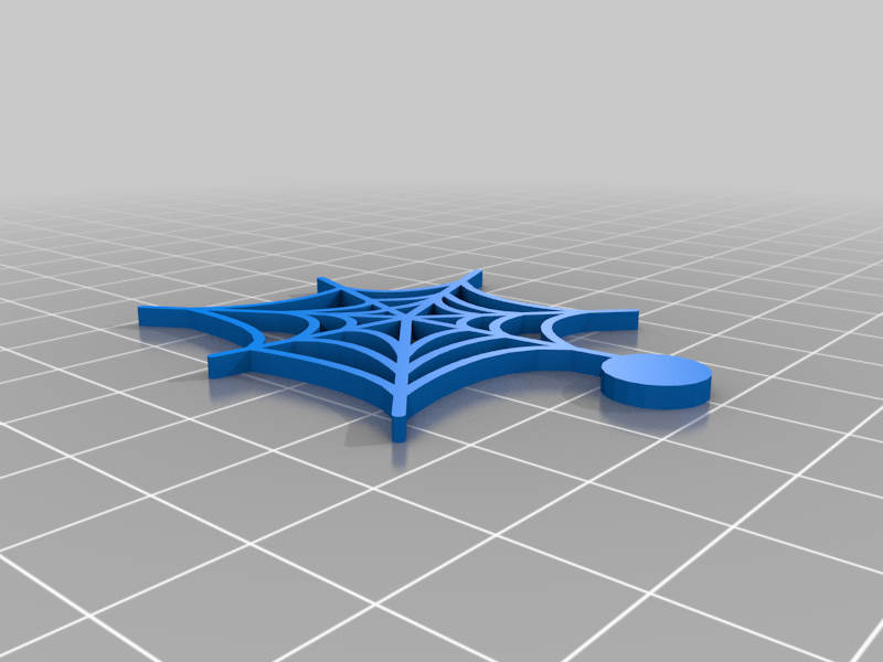 Earring pendant spiderweb aro keychain