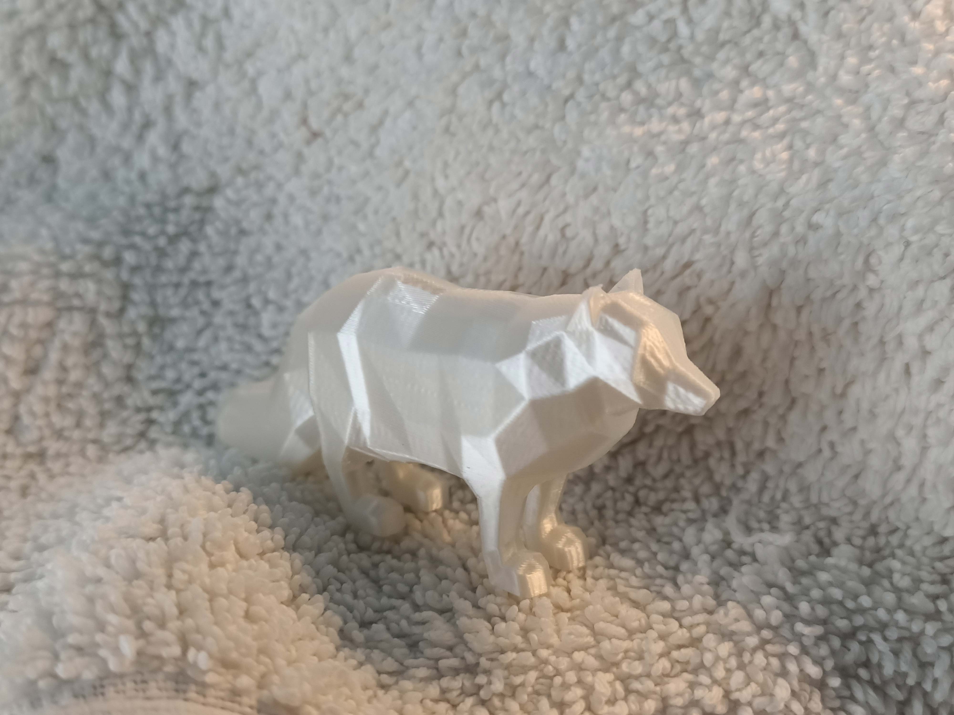 Low poly Arctic Fox