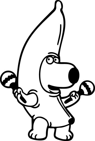 Brian Griffin Banana Suit wall art