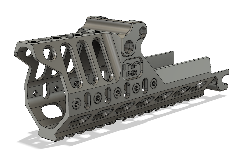 Airsoft G36C "Spuhr R22"-like rail (updated)