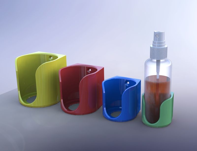 Wall Mounted Bottle Holder