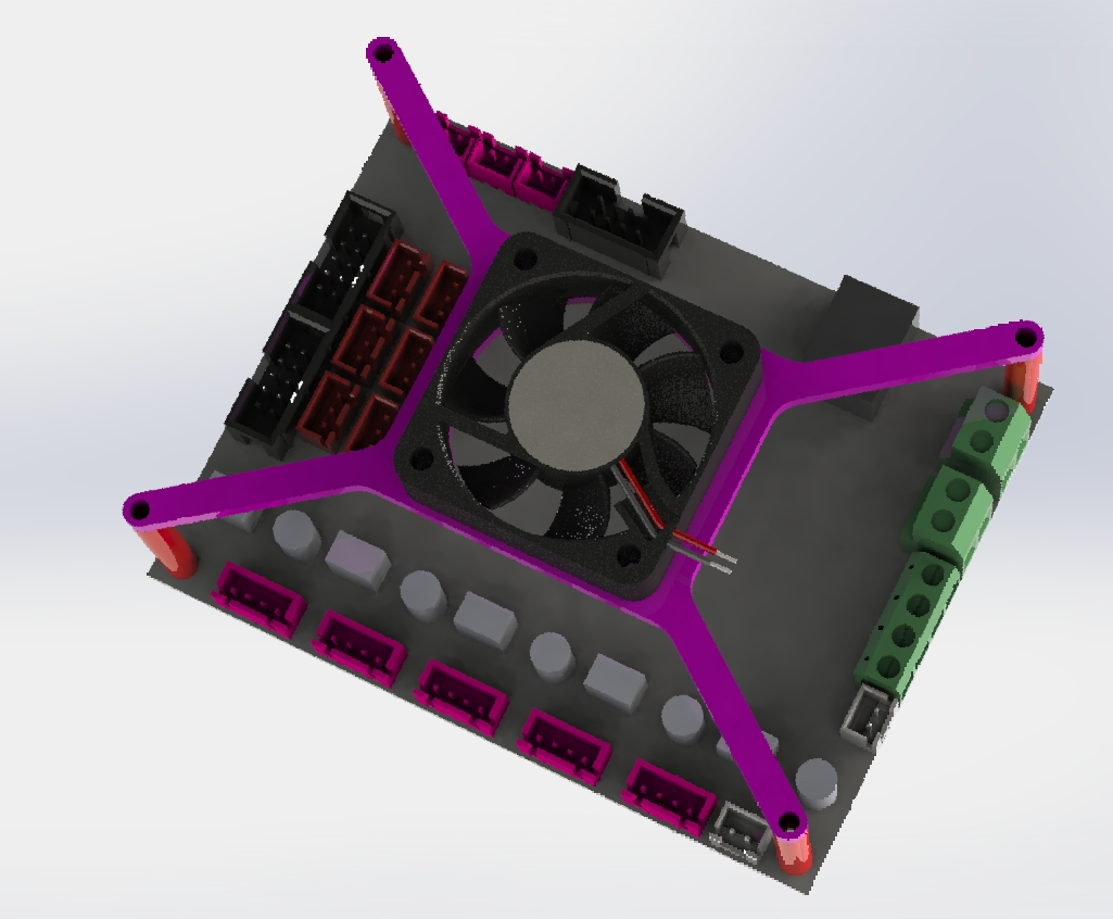Cooling fan 40mm support for MKS Gen L board