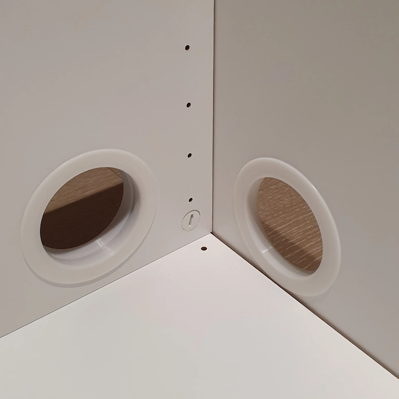 IKEA Besta cabinet cable hole cover
