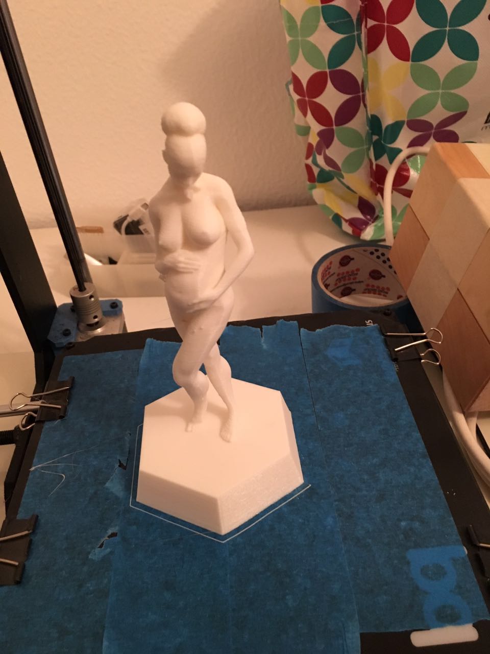 Nude Pregnant Female with platform