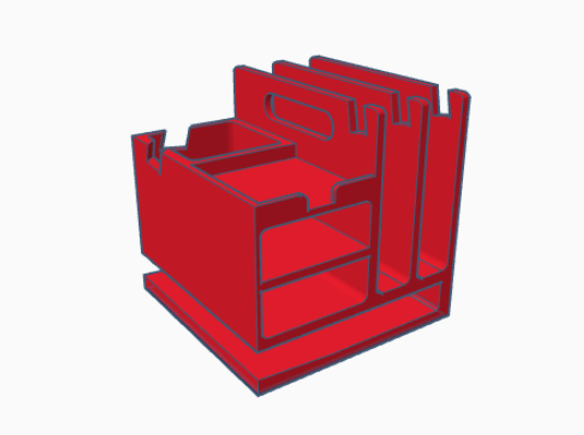 Desk organizer cube