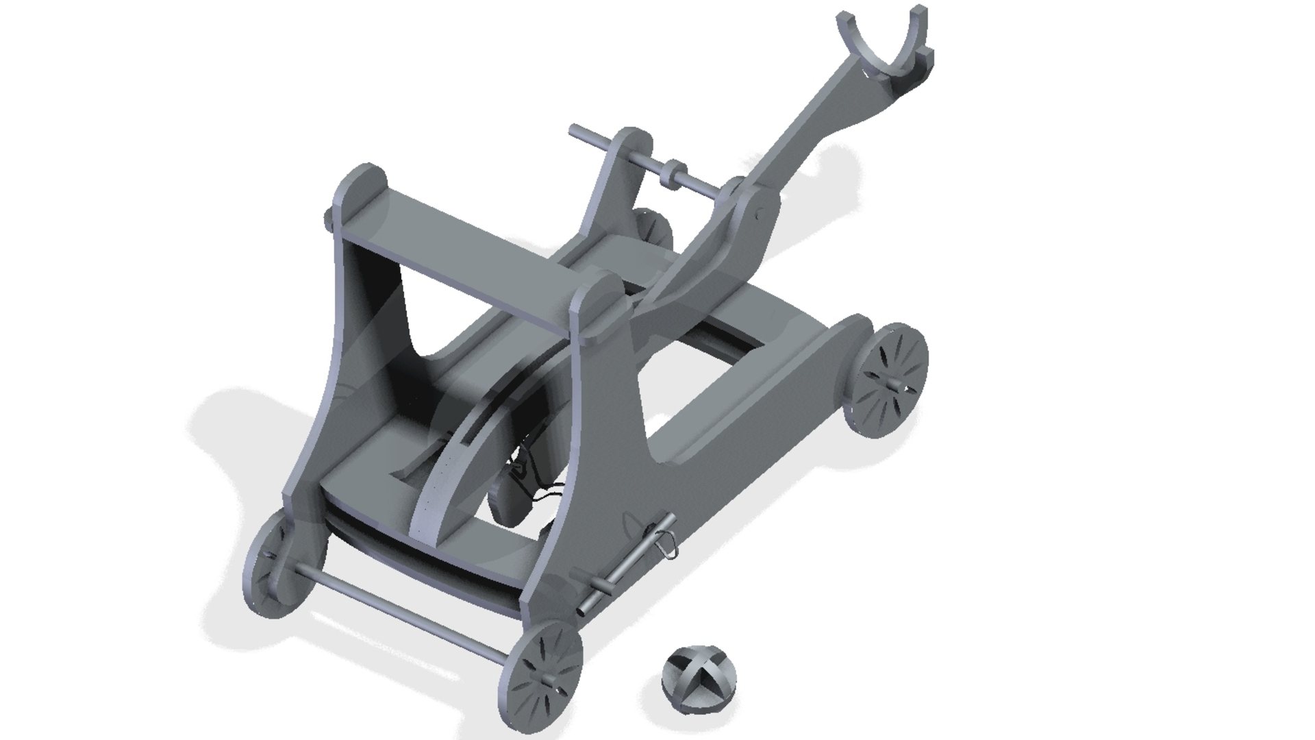 Laser Cut 4mm Plywood Catapult