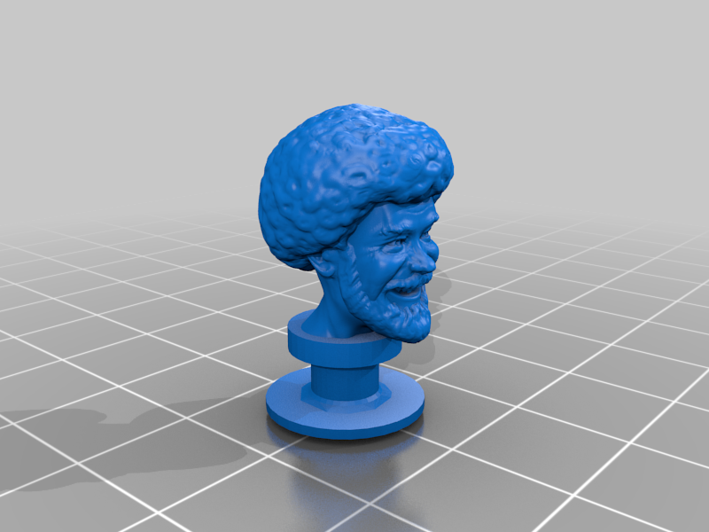 Bob Ross Croc Charm