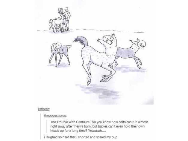 (Realistic) Baby Centaurs