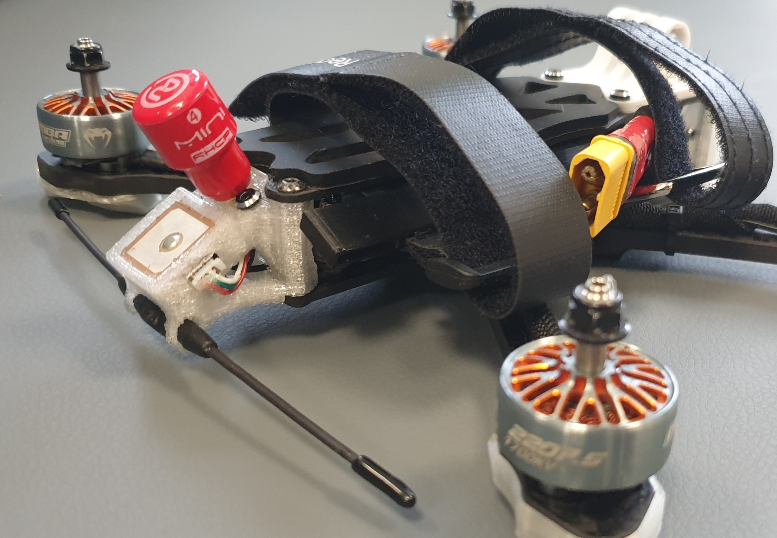 Apex FPV backpack mount SMA VTX + GPS + RX antenna