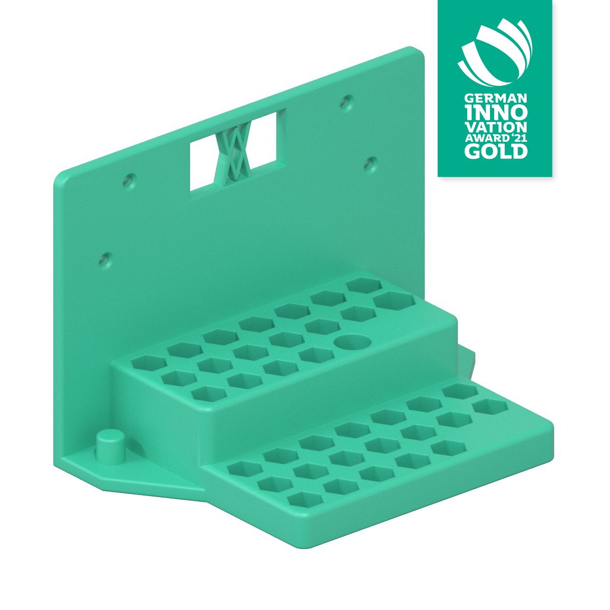 Tool Holder for Power Bits 40pcs with Connectors 003 I for screws or peg board