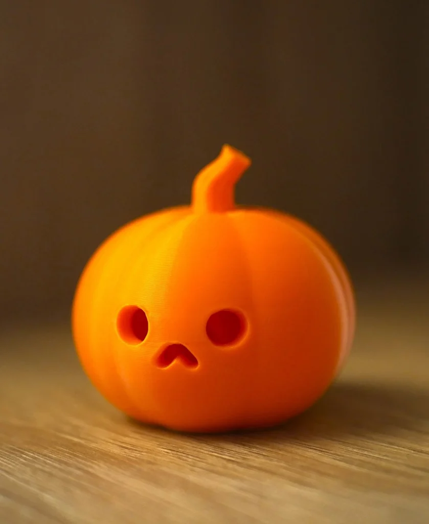 Cute Simple Halloween Pumpkin with removable lid no supports