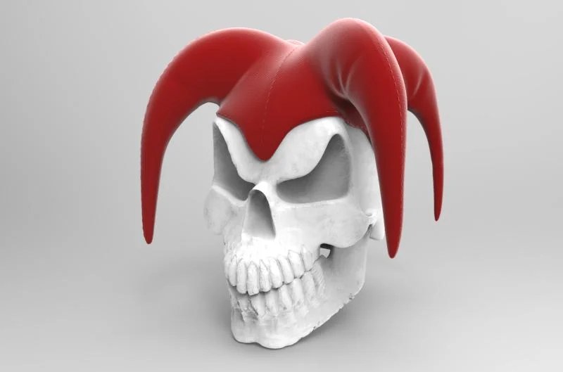 Evil Jester Skull