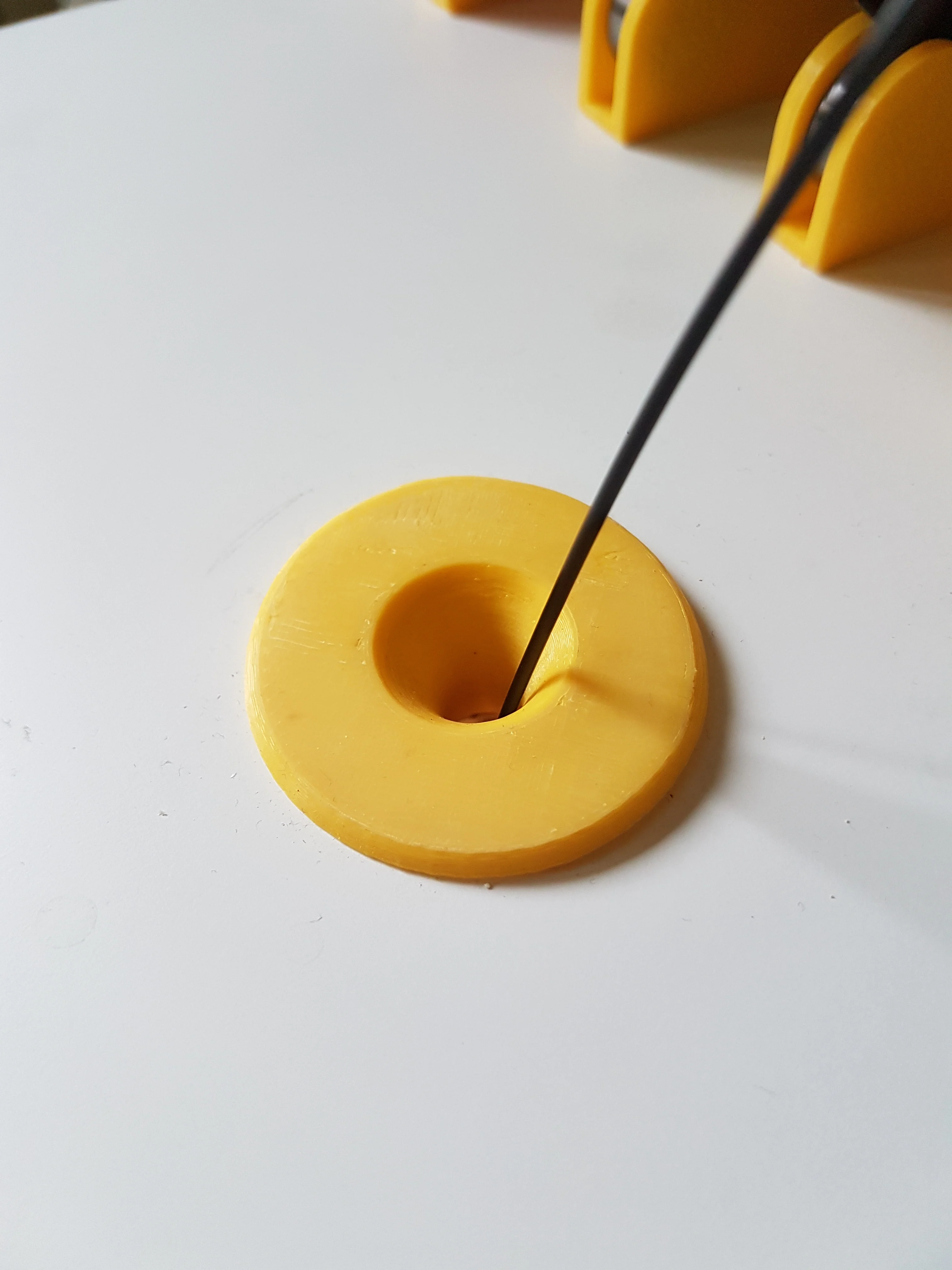Filament guide for IKEA STUVA enclosure (30mm thickness, 26mm hole diameter)