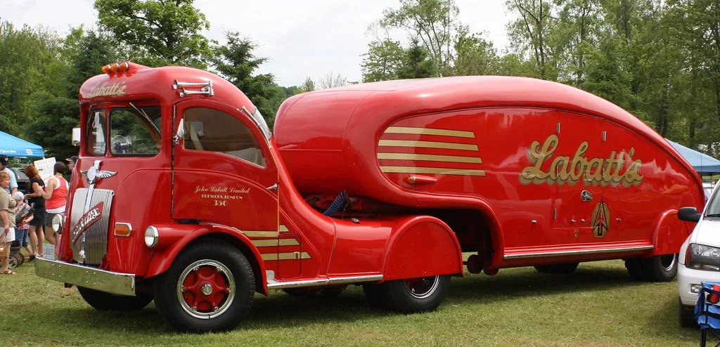 White COE Labatt's Streamliner Truck 1947