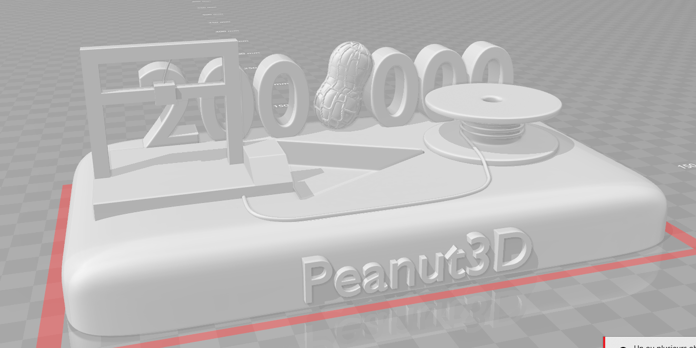 Trophée des 200 K cacahuètes Peanut3D