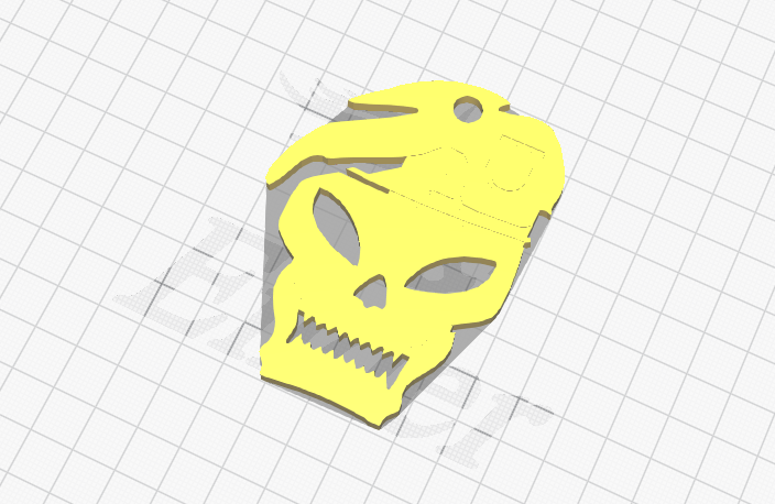 Call Of Duty skull Keychain