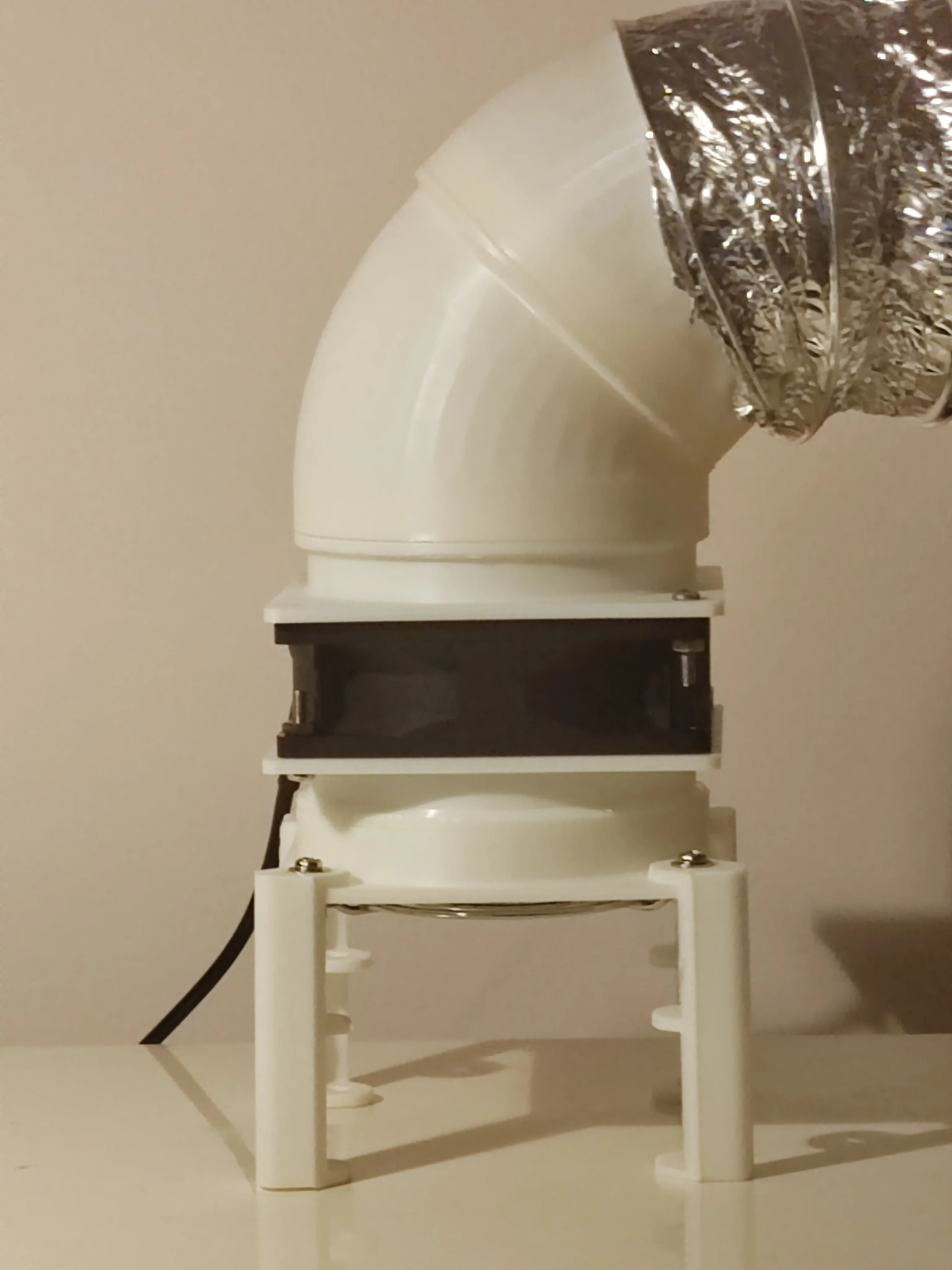 Quick Change Reversible Solder Fume Extractor For CPU Fans And Ducting